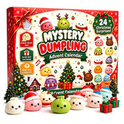 Festive Friends Dumpling Advent Calendar – 24 Holiday Squishies