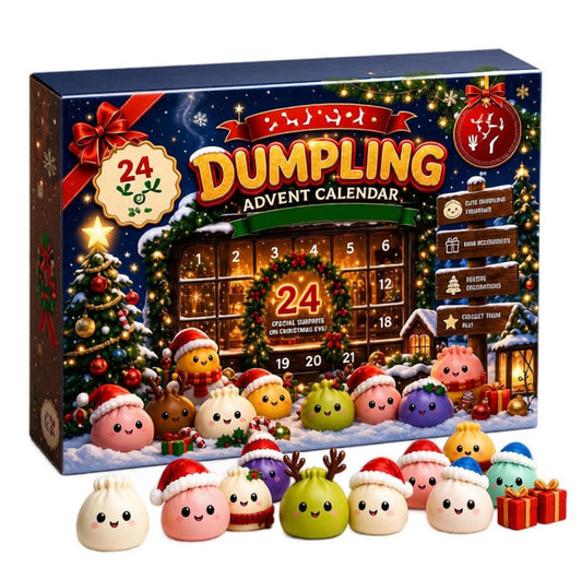 Festive Friends Dumpling Advent Calendar – 24 Holiday Squishies